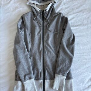 Lululemon Athletica Heathered Gray Zip-Up Hoodie